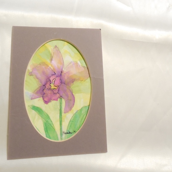 Rhonda Anne McMahon...artist Other - Orchid original Watercolor Painting